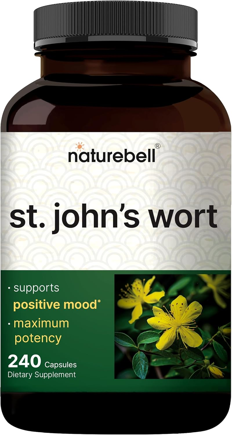 St John'S Wort, Made with Organic St John'S Wort, 1500 Mg, 200 Capsules, Supports Positive Mood and Mind, Supports Nervous System, No Gmos, No Preservatives image number 6