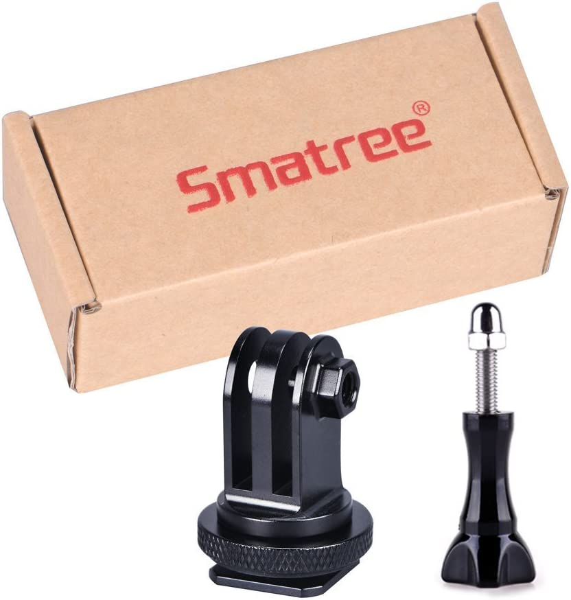 Smatree Full Aluminum Tripod Screw to DSLR Camera Flash Cold Shoe Mount Adapter Compatible for Gopro Hero 13/12/11/10/MAX/9/8/7/6/DJI OSMO Action 5 Pro, Aluminum Shoe Mount Adapter image number 4