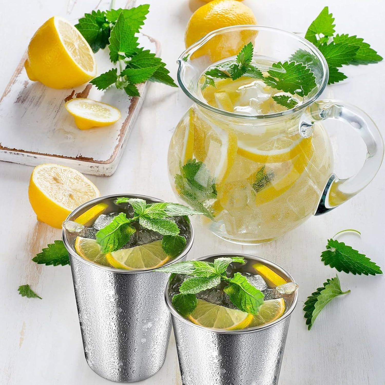 Weidllys Stainless Steel Cups for Kids and Toddlers 8 Oz - Stainless Steel Sippy Cups for Home & Outdoor Activities, BPA Free Healthy Unbreakable Premium Metal Drinking Glasses (6-Pack) image number 3