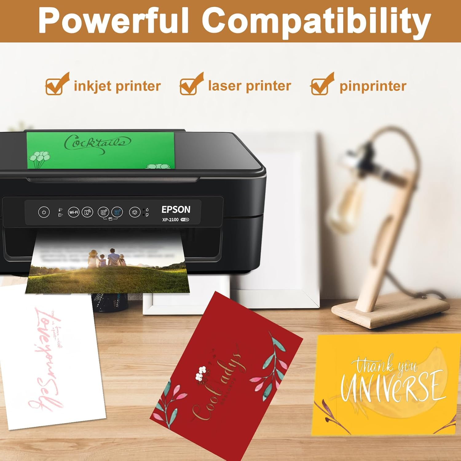 100 Sheets Yellow Cardstock 8.5 X 11 Scrapbooking Paper, 200Gsm/75Lb Heavyweight Printer Paper Card Stock for DIY Card Making, School, Wedding Invitations, Party Decoration, Certificates image number 2