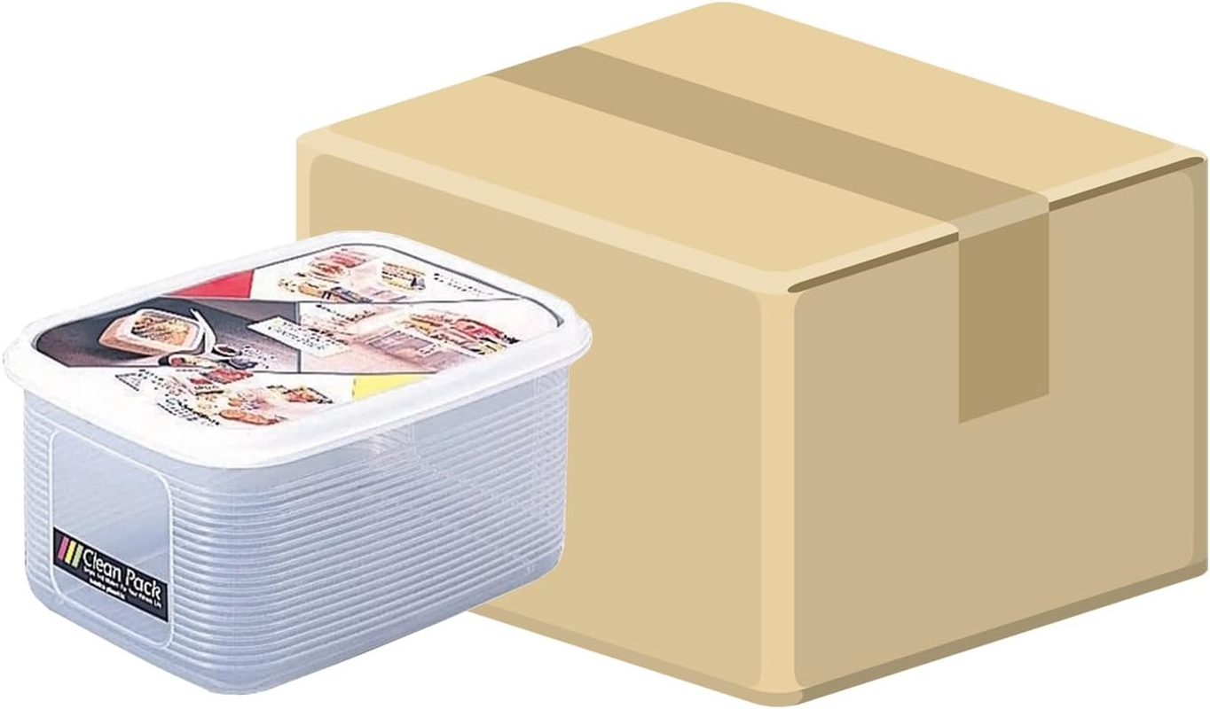(Case Volume) Japanese-Made Food Storage Containers Clean Pack C-100 Natural 30 Pieces 071668 image number 2