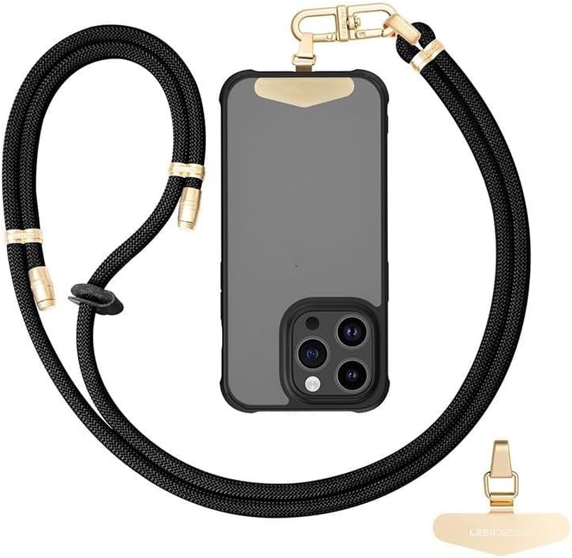 ZANZER Universal Phone Lanyard Crossbody Phone Strap, Adjustable Neck Strap Metal Buckle Cell Phone Cord Strap Compatible with Most Mobile Phone