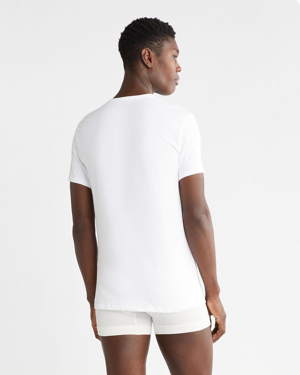 Calvin Klein Men'S Classic Cotton V Neck T-Shirt 3 Pack image number 3