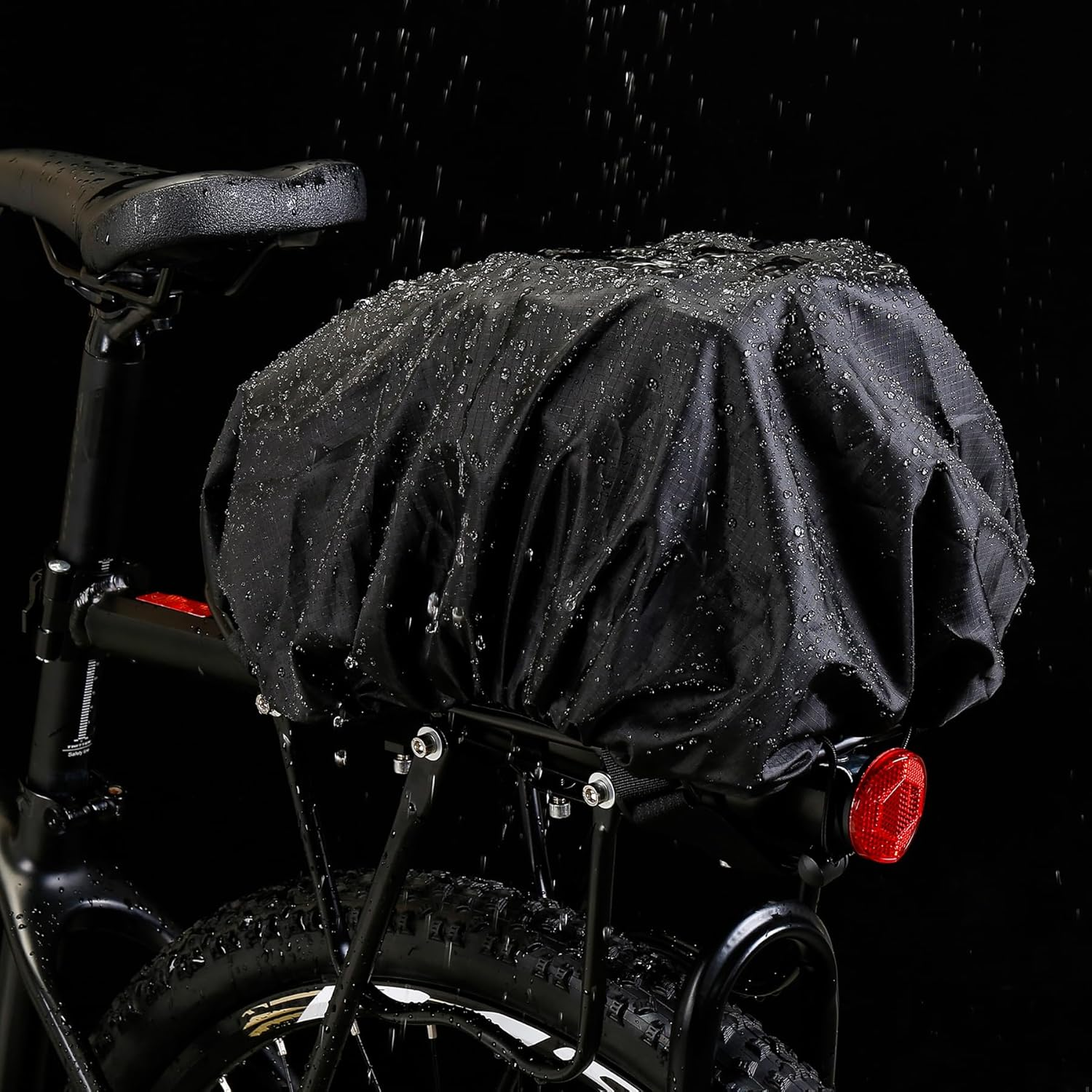 WILD MAN 4L Waterproof Bicycle Seat Bag - Hard Shell Saddlebag for Electric Bike Touring - Sport Messenger Storage Accessory (GD5, Black) image number 6