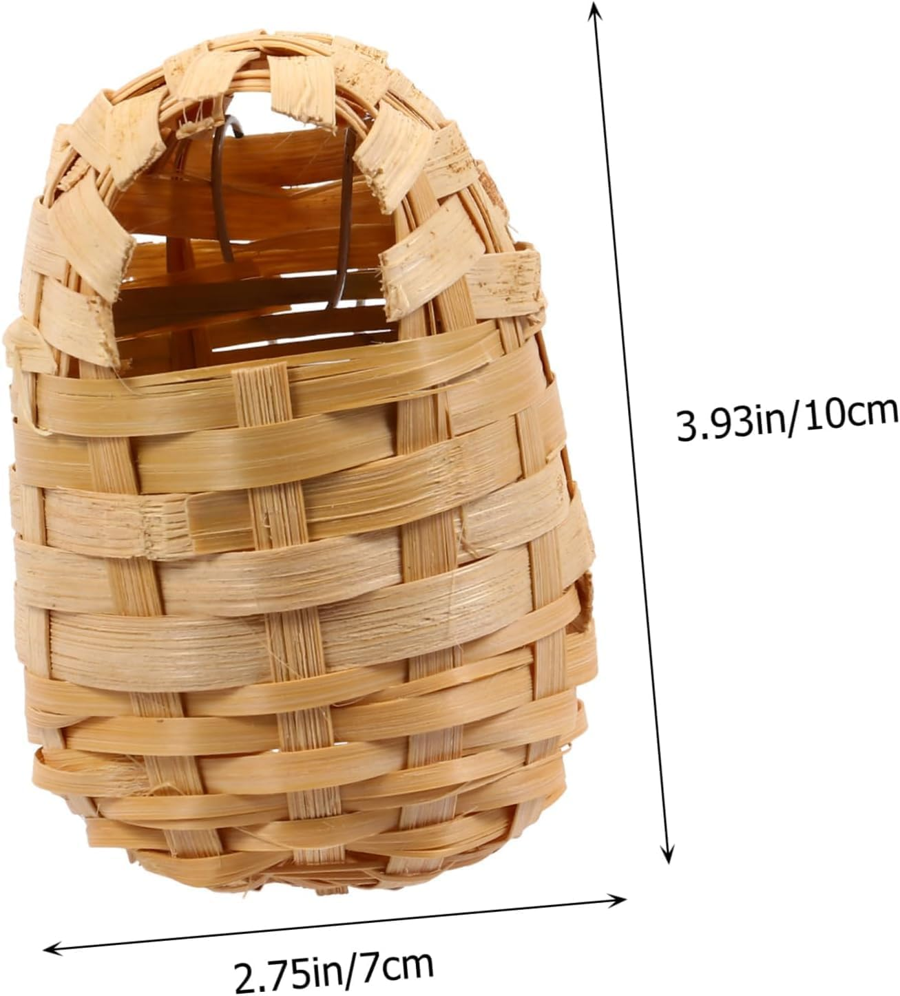Limcryspp 6Pieces Handmade Bamboo Nest Resting Place, Bird House Creativity, Bird Nest Swallow Weaving, Bird House Grass Bird House Hand-Woven Bird Garden, Bird House image number 5