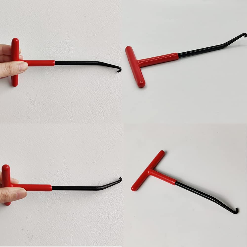 Motorcycle Exhaust Spring Hook, T Shaped Handle Exhaust Pipe Spring Puller Installer Hooks Tool with Rubber Coating for Motorcycle Vehicle Springs Removal, Installation, Adjustment (1Pcs) image number 6
