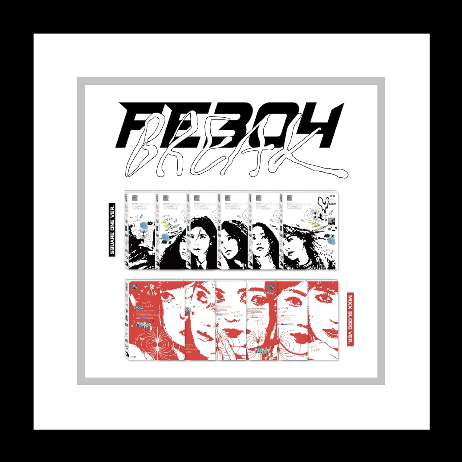 NMIXX Fe3O4 : Break 2Nd Mini Album Standard MIXX BLOOD Version Cd+120P Photobook+1P Postcard+2P Photocard+Tracking Sealed Fe304 image number 4