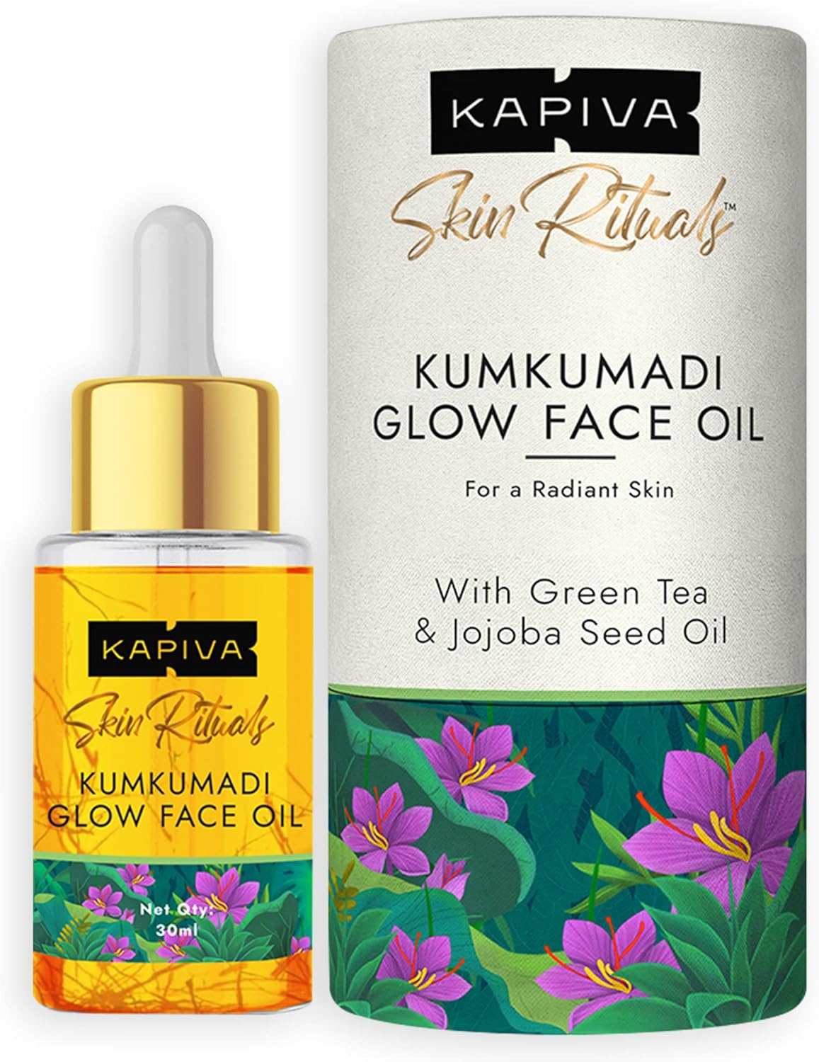 Kapiva Kumkumadi Glow Face Oil (30 Ml), for Glowing Skin, Helps Reduce Dark Spots & Pigmentation, Kumkumadi Tailam image number 6