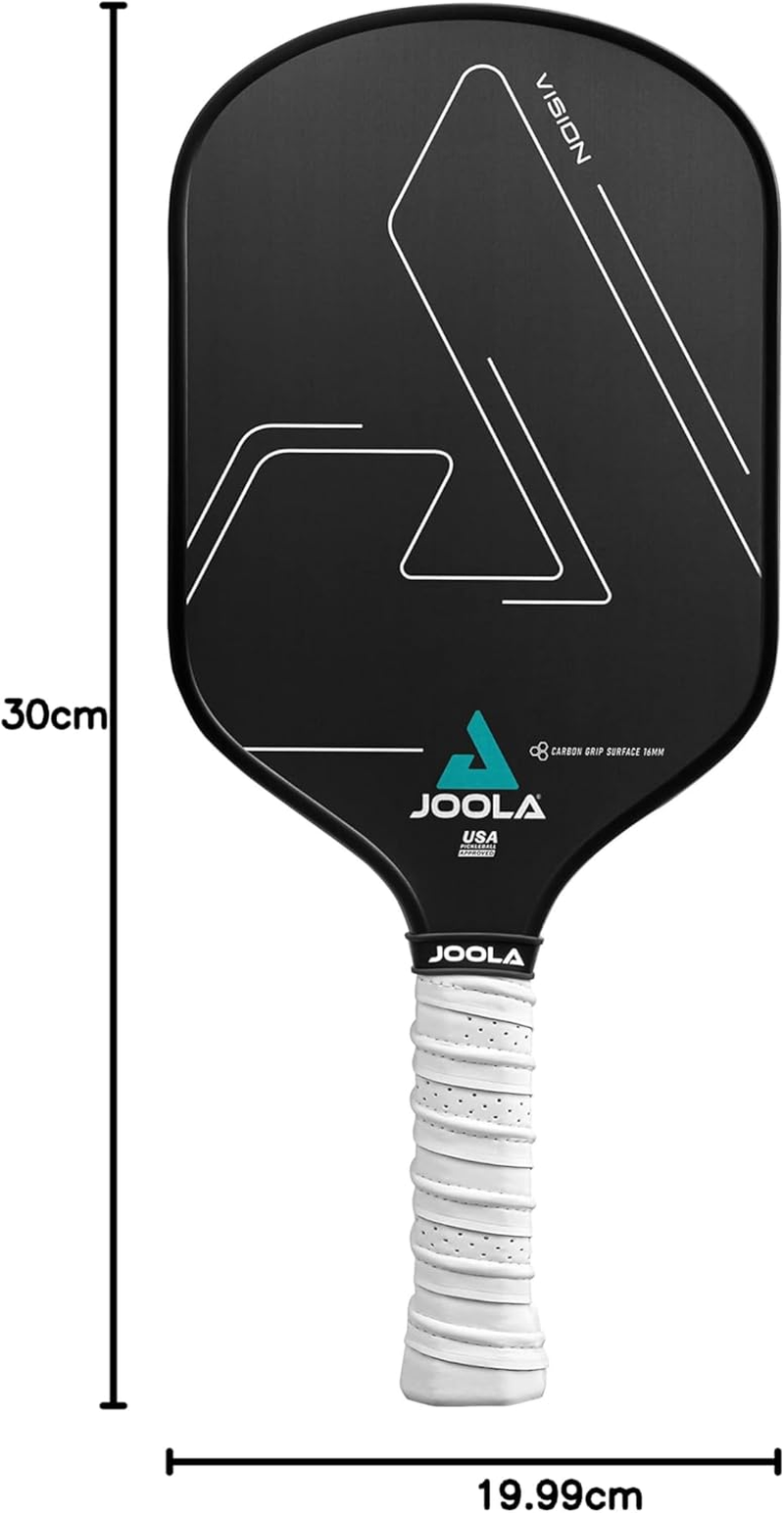 JOOLA Pickleball Paddle - Vision or Radius Shape Design - Maximum Spin & Control, with Added Power - Carbon Fiber Pickleball Paddle - Honeycomb Polypropylene Core - USAPA Approved image number 2