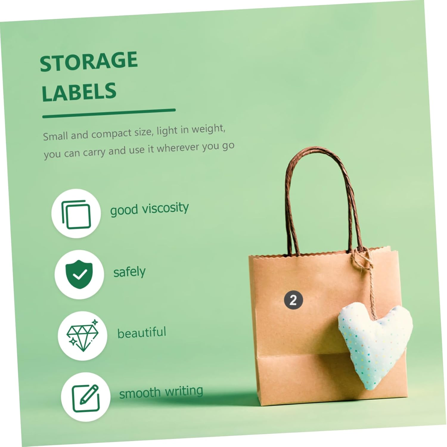 COHEALI 20 Sheets Stickers Adhesive Number Stickers round Multi-Use for Clothes Classification image number 6