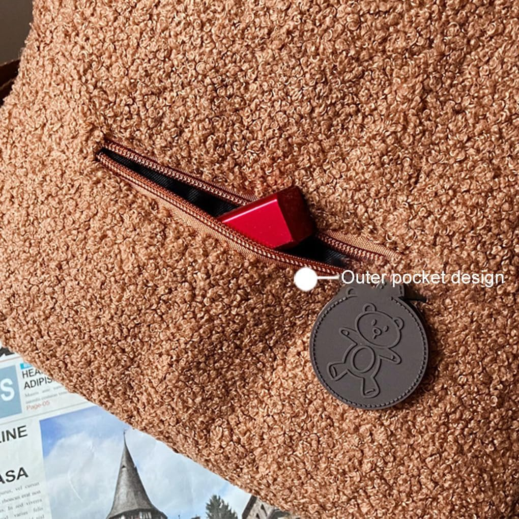 WUISOLQP P Teddy Toddler Bag Personalised Backpacks Comfortable Nursery Bag Personalised Toddler Girls Mini Backpack For image number 1