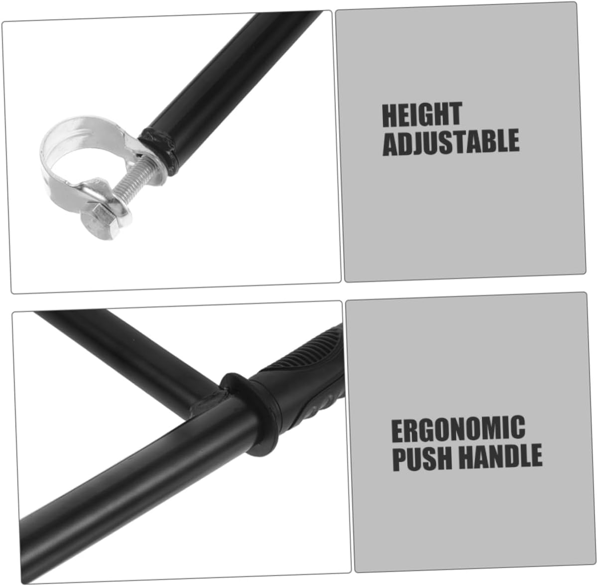 Levemolo Stroller with Raised Armrests Accessories Stroller Wagon Pushchair Attachment Carriage Armrest Bracket Stroller Extension Bar Handle Extension Bar Black Stainless Steel image number 2