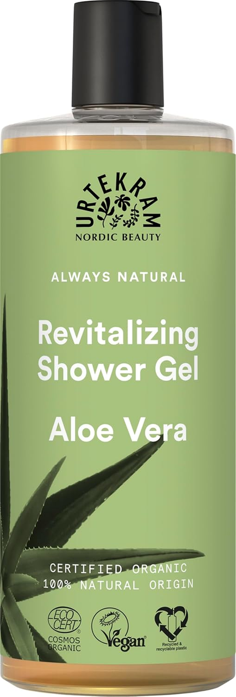 Urtekram Shower Gel - Moisturising - Aloe Vera - 500 Ml - Vegan, Organic, Natural Origin image number 4