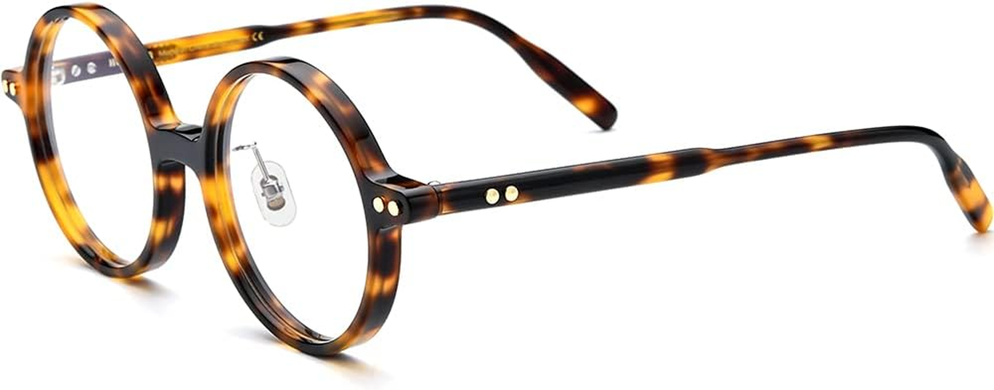 HEPIDEM Acetate Men Vintage round Optical Glasses Frame Spectacles Eyeglasses Zolman - 9169 Green Red image number 3