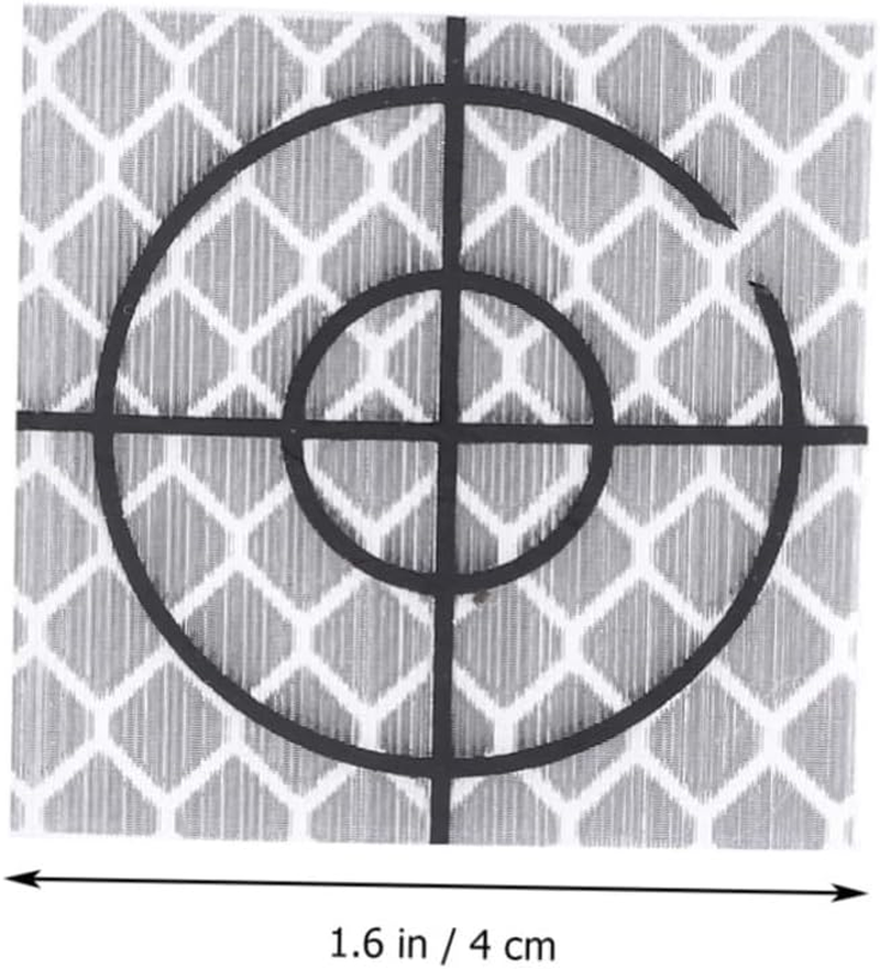 ULTECHNOVO 60Pcs Self-Adhesive Reflector for Engineers Reflective Film for Construction Surveying High Visibility Tunnel Reflectors White image number 6