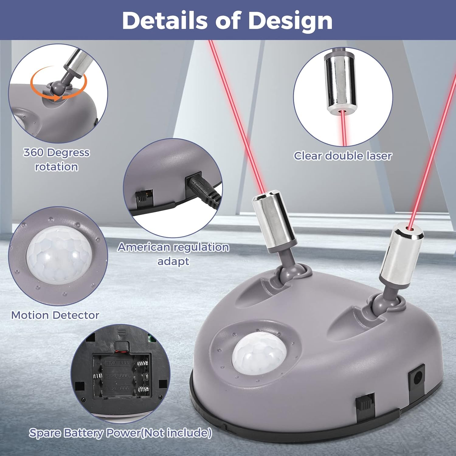 Dual Laser Garage Parking Assist Guide System, Wide Angle Sensor Parking Garage Assist, 360-Degree Adjustable Park Guide for Car SUV Automotive image number 4