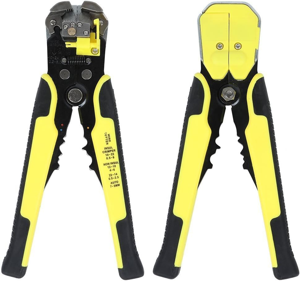 Valuehall Wire Stripper Plier, Self-Adjusting Automatic Wire Stripper Multifunctional Cable Stripping Cutting Peeling Pliers Tool AWG 24-10(0.2~6.0Mm&sup2;) V7008-1 image number 4