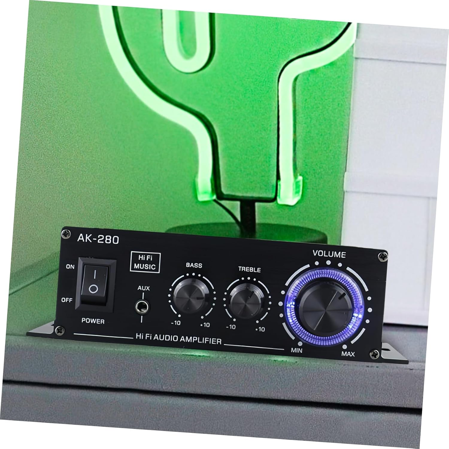 Mobestech 12V Portable Mini Audio Amplifier for Car Motorcycle Home and Computer Power Supply Compatibility Voice Amplification Compact Design image number 3