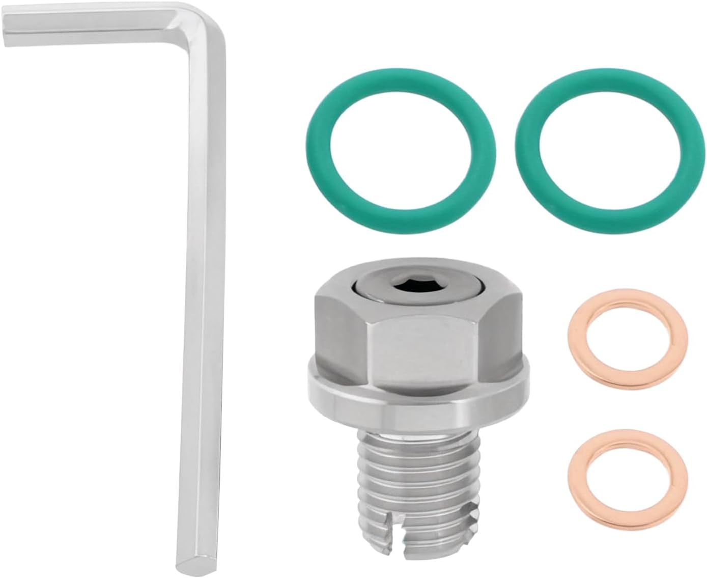 1Pc Oil Drain Plug Stainless Steel Self Adhesive Oil Pan Thread Repair Kits Suitable for Most Motorcycles Cars or Ship (M12.1-1.5Mm) image number 3