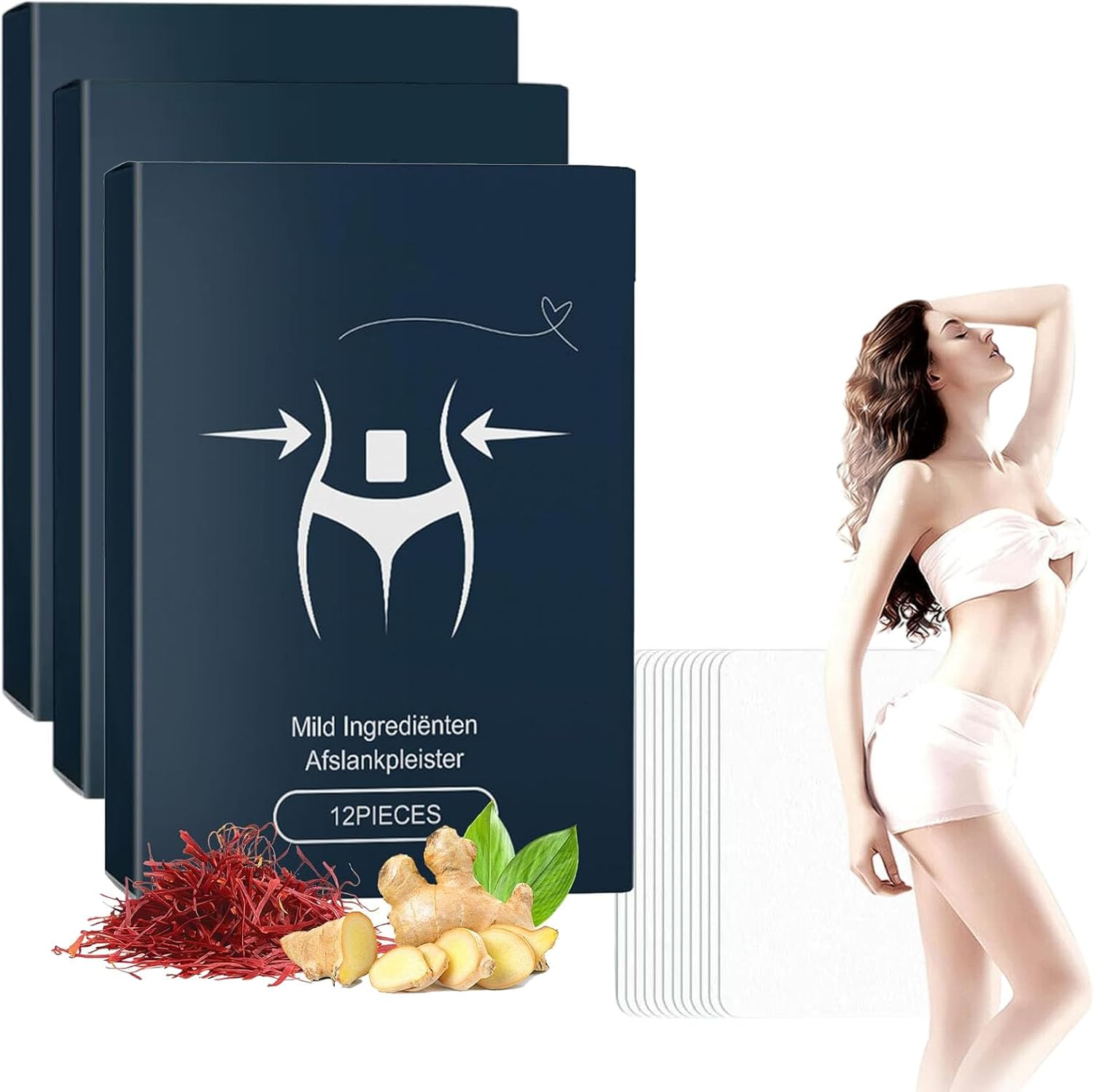 Trim Patch-Trimpatch Weight Loss Patch, Trimpatch Slimming Patches, Rejuvacare Ozem, Skin and Body Shaping Care, Natural Ingredients, Safe & Effective, Firming & Moisturizing (5BOX)