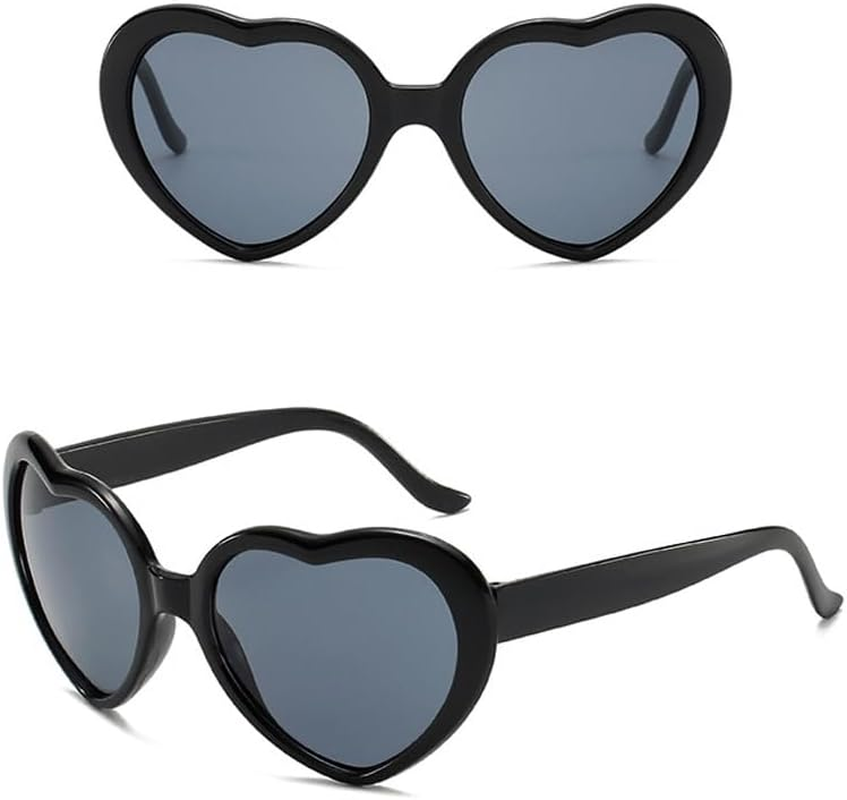 Armear Women Fashion Oversized Heart Shaped Retro Sunglasses Cute Eyewear UV Protection Polarized Sunglasses for Women Girls, a - Leopard, One Size Fit Most Women