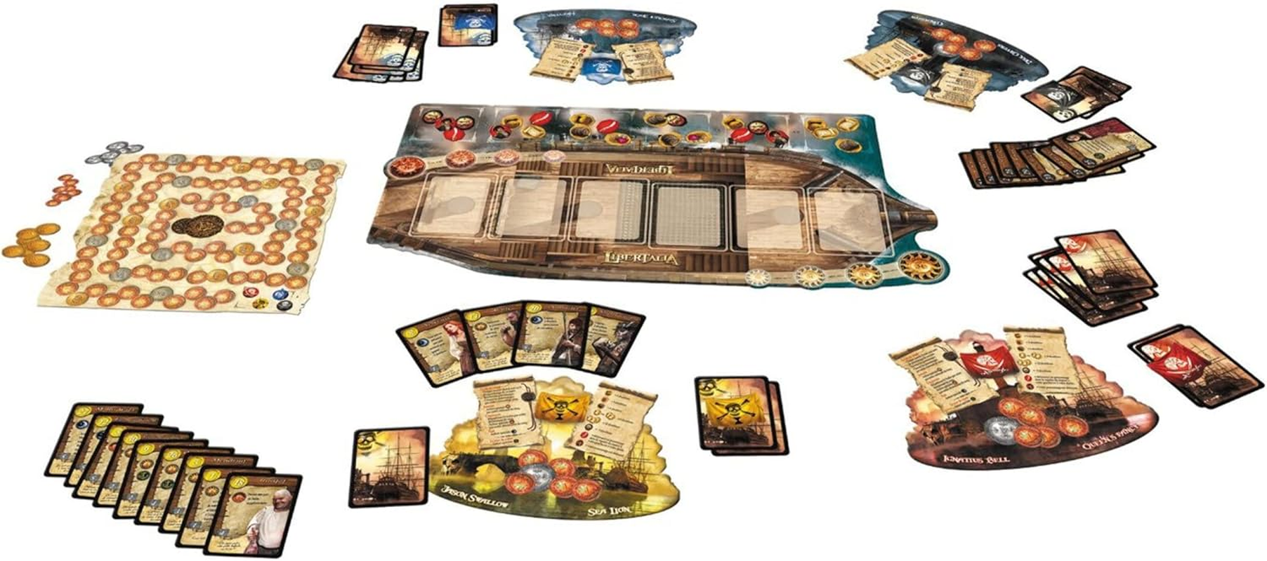 Asmodee Libertalia: Innovative Pirate Strategy Card Game, Ages 16+