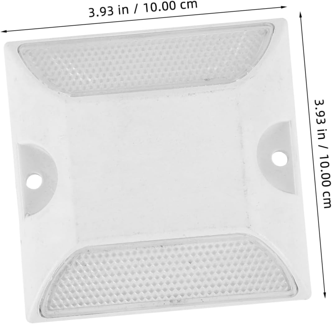 2Pcs Reflective Road Studs Driveway Markers Waterproof Aluminium Reflectors for Night Visibility Emergency Reflectors for Garden and Pavement image number 1