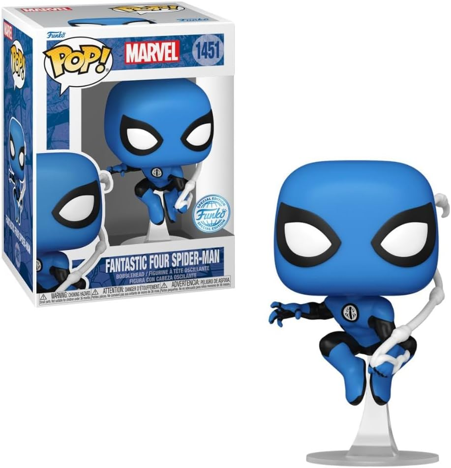 Funko Pop! Marvel Comics Fantastic Four Spiderman Vinyl Figure Toy, 4.2-Inch Height image number 2