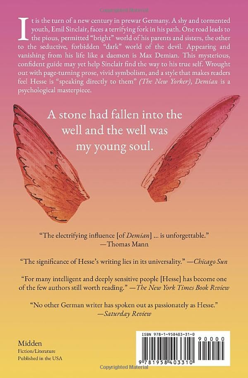 Demian: the Story of Emil Sinclair&rsquo;S Youth