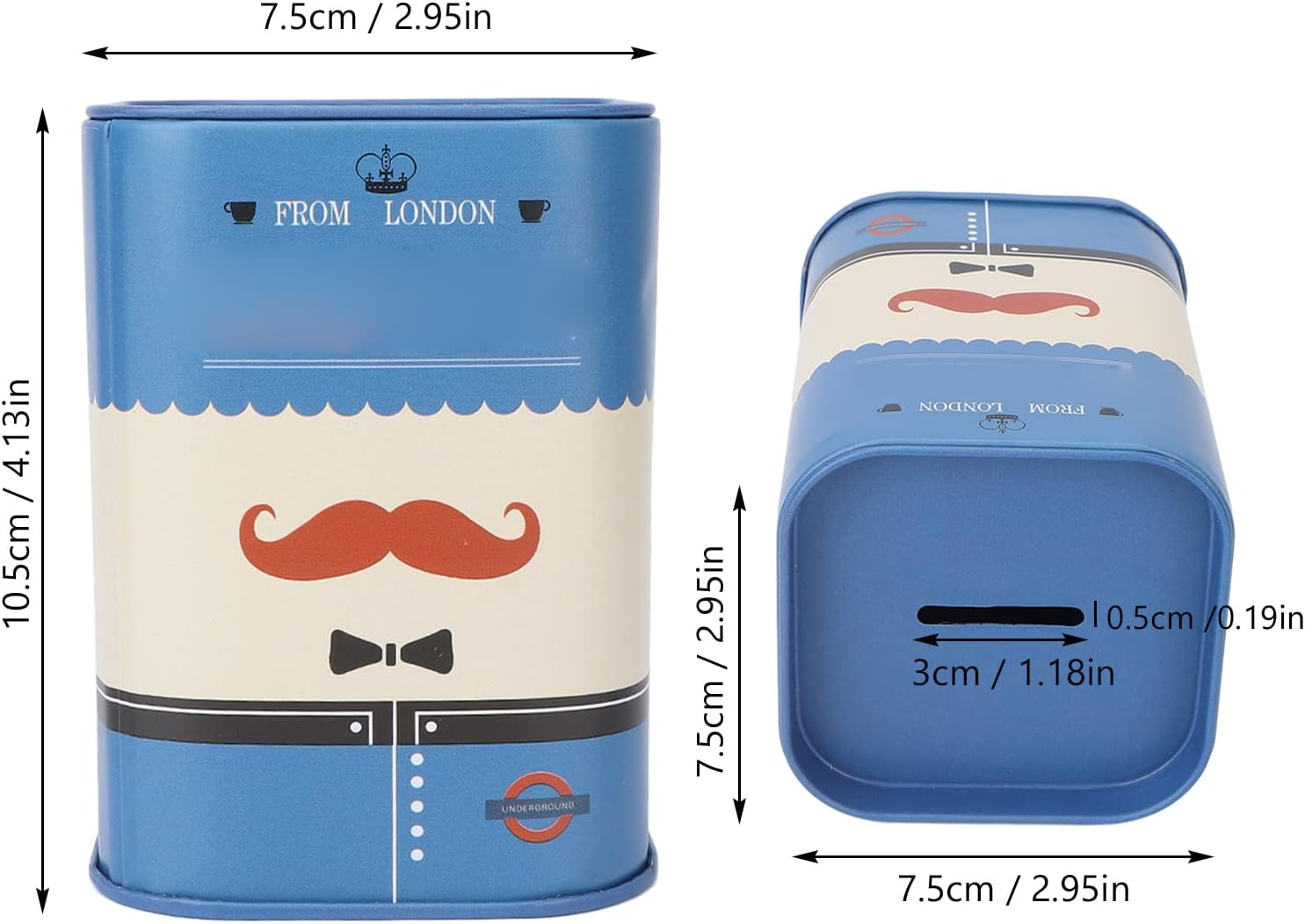 Disposal Blade Container, Blade Disposal Case Beautiful Practical Easy to Use Compact Structure Smoother for Home(Blue Beard) image number 4