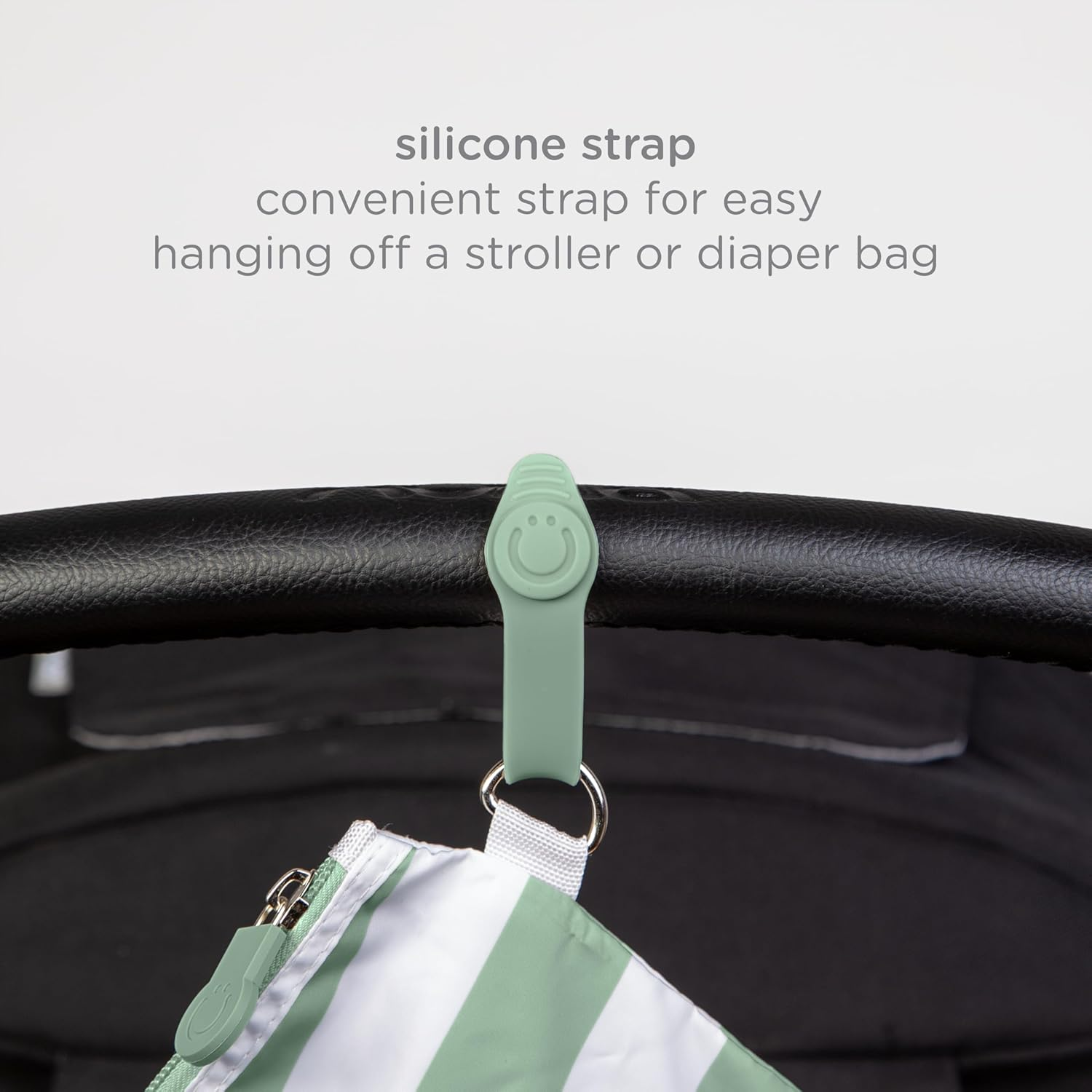 Ubbi On-The-Go Changing Baby Mat with Carrying Bag, Soft and Comfortable Diaper Bag Accessory Must Have for Newborns, Easy to Clean, Portable Changing Pad, Sage Green image number 2