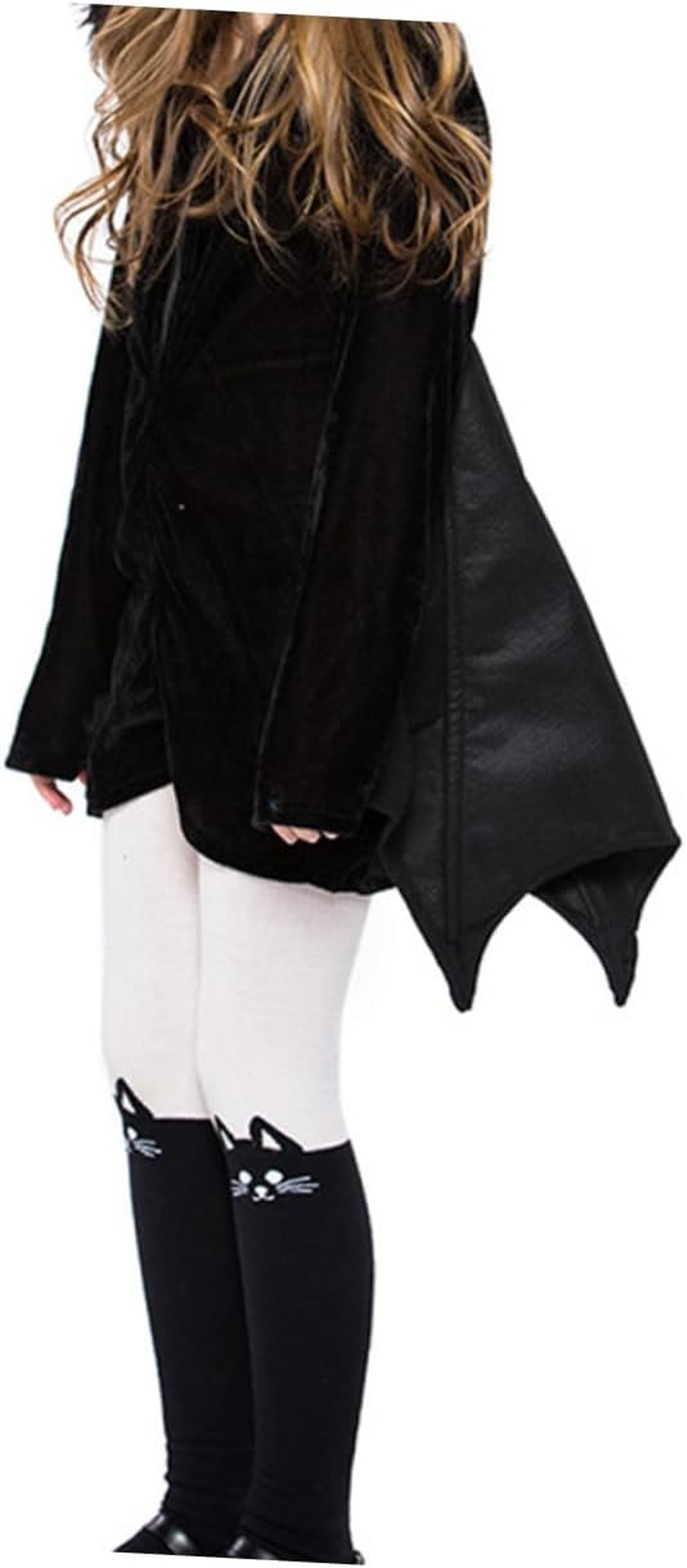 Abaodam Halloween Boy Girl Bat Costume Outfit for Girls Bat Cosplay Dress Set for Halloween Masquerade Fits Height image number 1