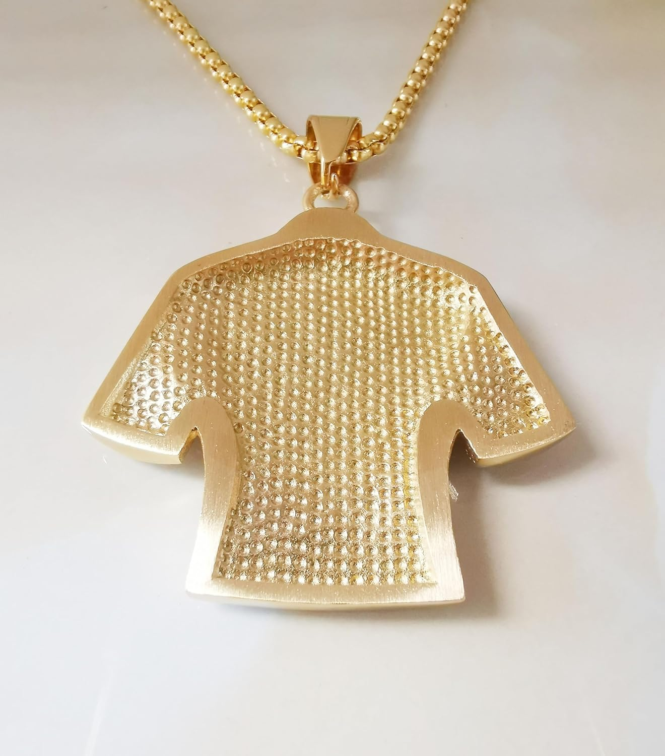 Toogod 18K Gold-Plated | Silvery-Plated Argentina 10 Soccer Jersey Number 10 Necklace | No.10 Football Star Necklace | Soccer Player Miami 10 Pendant Hip Hop Necklace for Men Women 24&lsquo;&rsquo; - Ms_Silvery image number 5