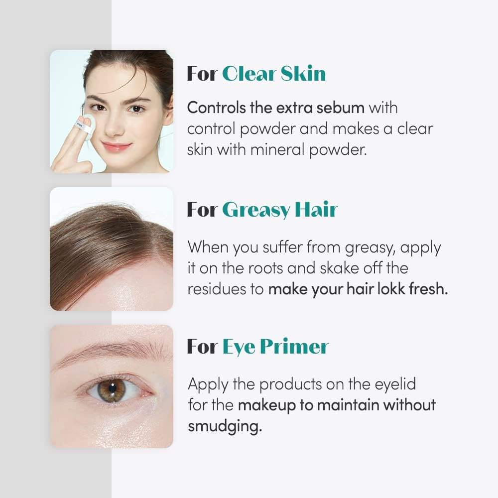 ETUDE Zero Sebum Drying Powder 4G (23AD) | Lightweight Oil Control No Sebum Loose Face Powder with 80% Mineral | Long Lasting for Setting or Foundation Makes Skin Downy, Korean Makeup, Kbeauty