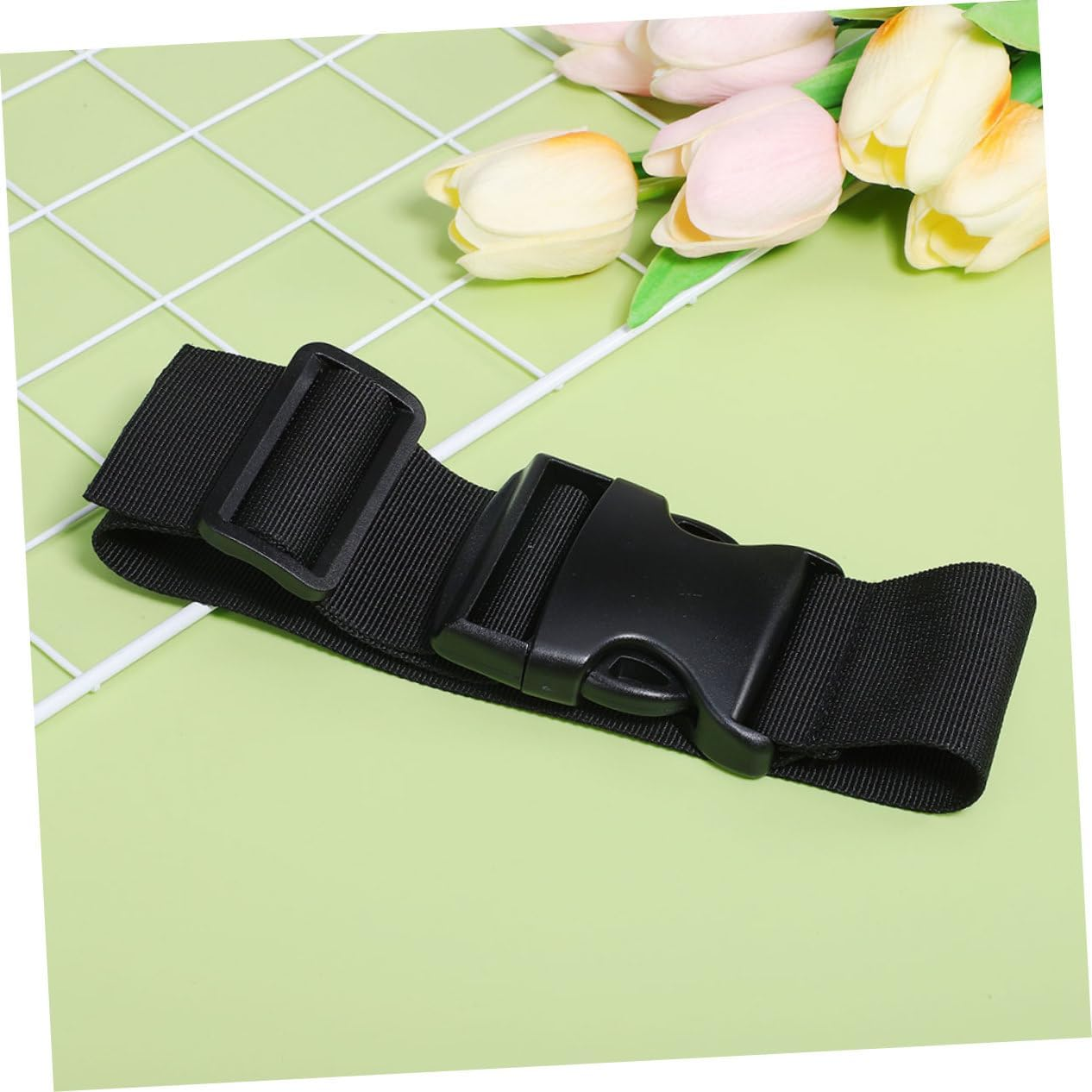 Luxshiny Adjustable Luggage Straps Nylon Buckle Outdoor Travel Accessories Sturdy Quick-Release Belt for Suitcases and Backpacks Convenient Fixing and Tightening Strap for Travel Use image number 3