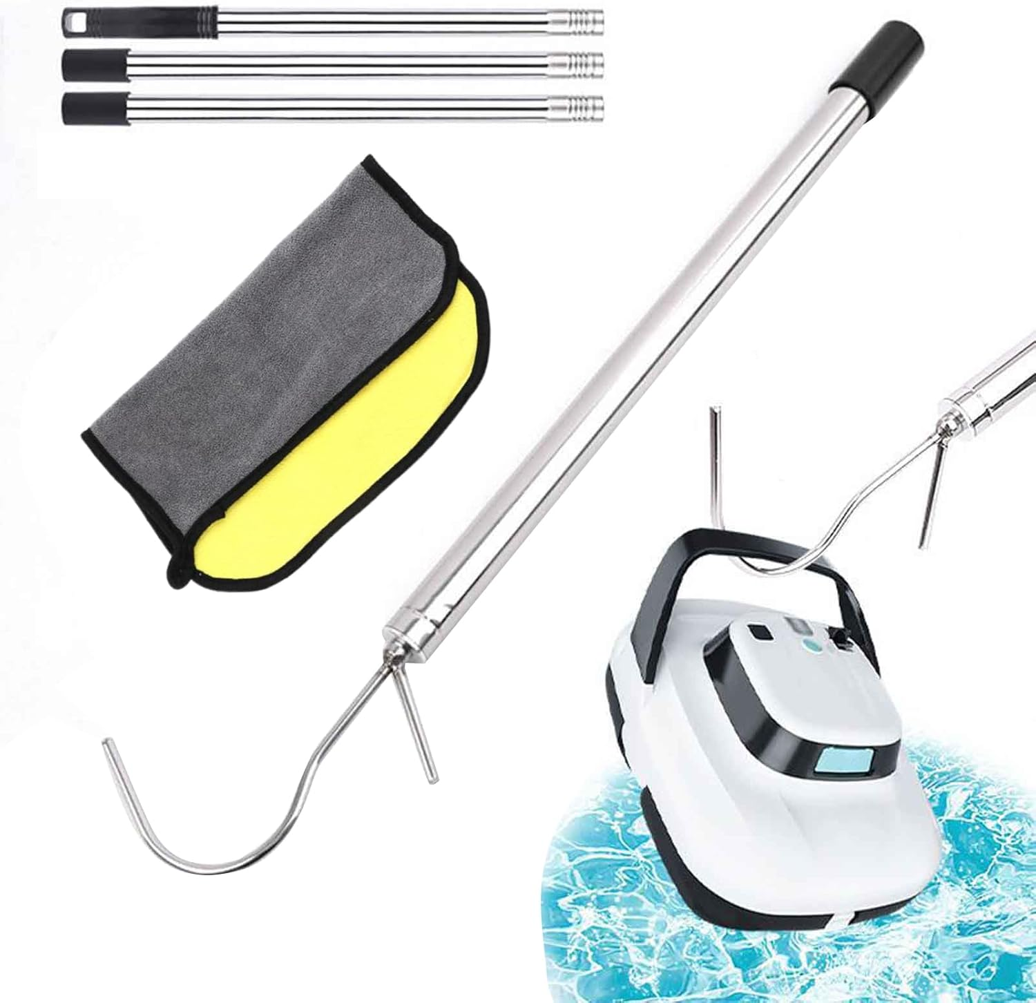 Pool Robot Hook | Pool Robot Vacuum Cleaner Pole Hook Set, Cleaning Tools, Hangers, Household Use, Garbage Removal, Underwater Care, Garden Maintenance image number 5