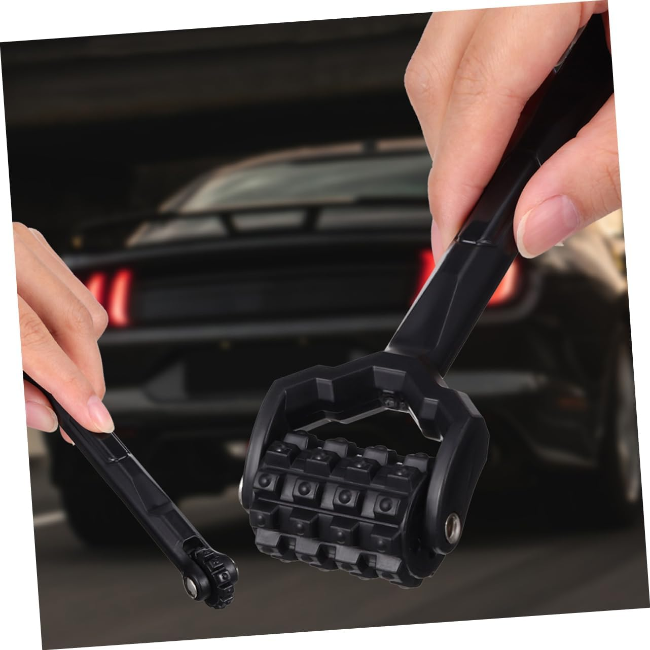 JUMPLAWN 2Pcs Dual Car Sound Deadening Roller Material Insulation Tool for Dampening Versatile Hand Roller for Automotive and Other Soundproofing Applications image number 2