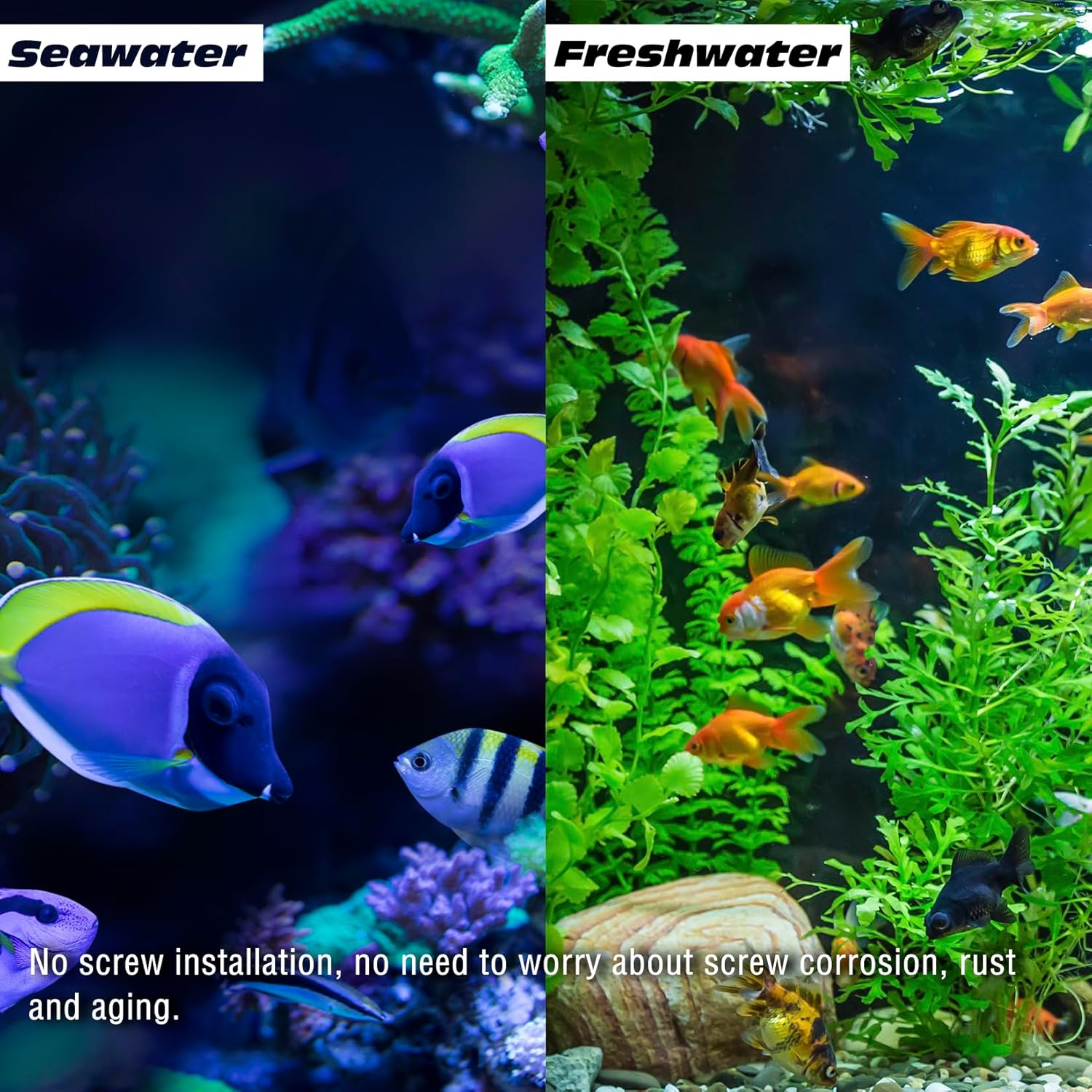 Yukihalu Aquarium Algae Scraper Fish Tank Cleaner, Stainless Steel, Come with 10 Blades, 66Cm Length, Used for Glass Aquarium Fish Tank image number 4