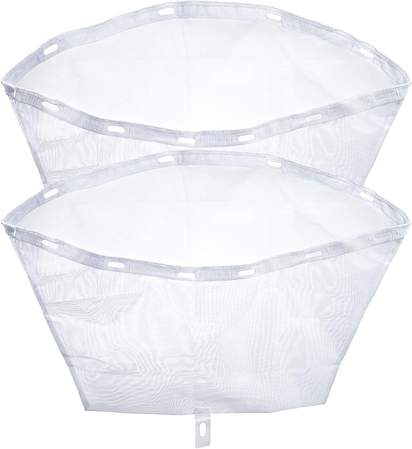 Hasanbar 2PCS 6570-398 Hot Tube Skimmer Net Bag for Ja-Cuzzi, Filter Net Bag MF35 for Ja-Cuzzi 2014+ J-300, 2012+ J-400, 2015+ J-500 Series, Debri Attachment Net Bag Mesh 11 Clip Holes Accessories image number 1