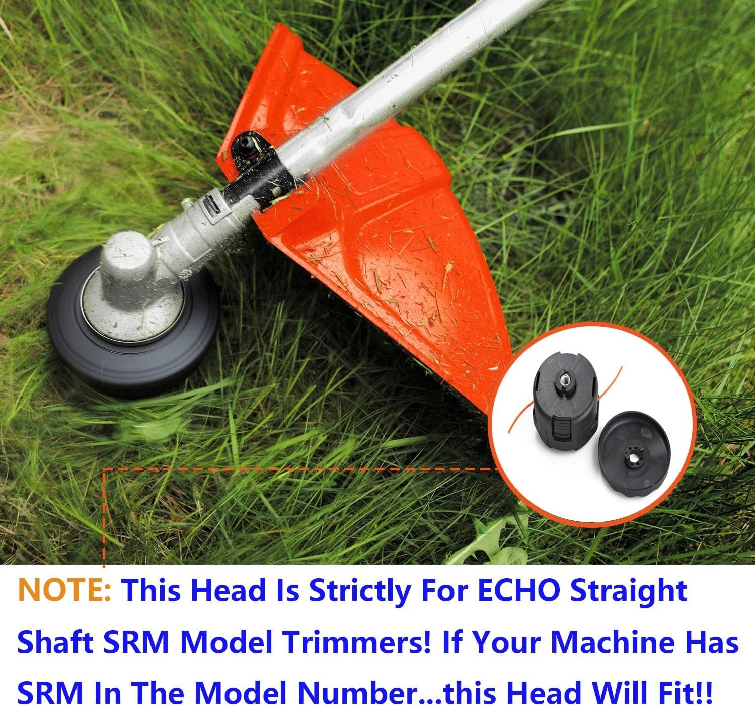 RO6G String Trimmer Head for Echo Speed-Feed 400 SRM-225 SRM-230 SRM-210 Compatible with Most Echo SRM Straight Axle Trimmer Models image number 5