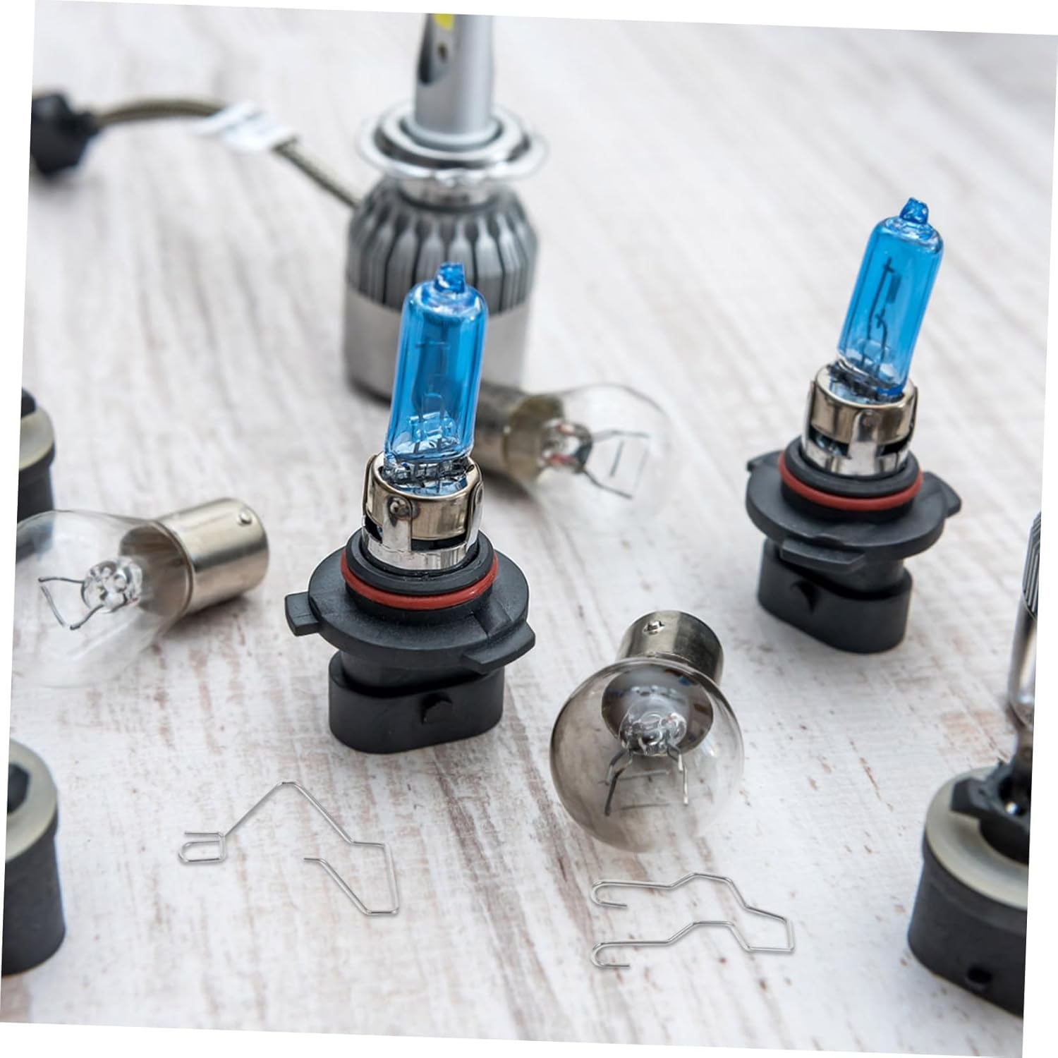 JECOMPRIS 12Pcs Sturdy Stainless Steel Car Headlight Bulb Retainer Clamps Easy Installation Fit image number 6