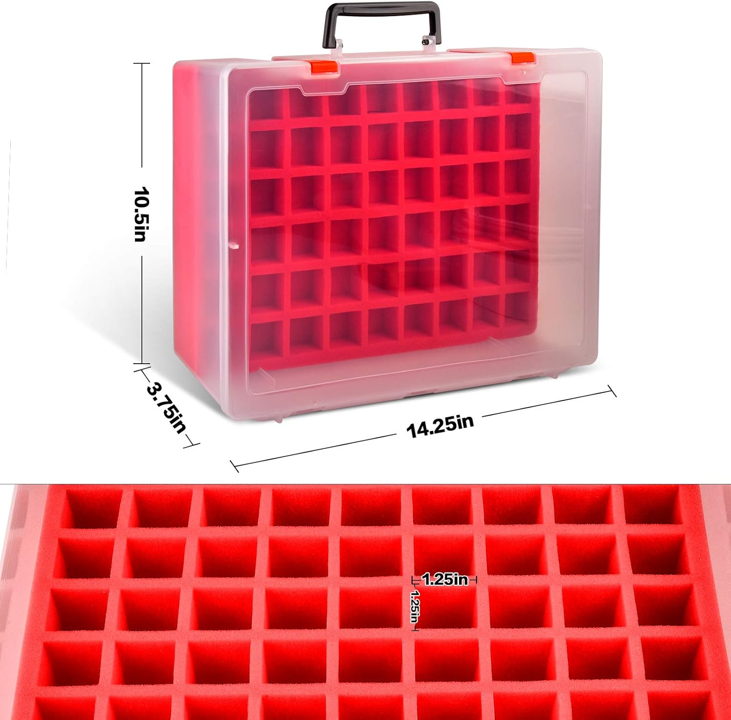 FULLCASE Nail Polish Organizer Holder, 54 Bottle Storage Container for OPI, Sally Hansen, Revlon, Essie, AIMEILI, and More Gel Polish (Box Only) image number 1