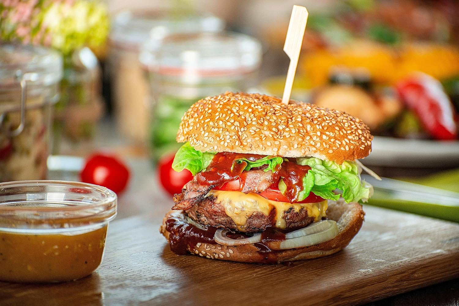 Fackelmann Finger Food Sticks Set Asia Line 10" 50 Piece of Bamboo, Brown image number 2