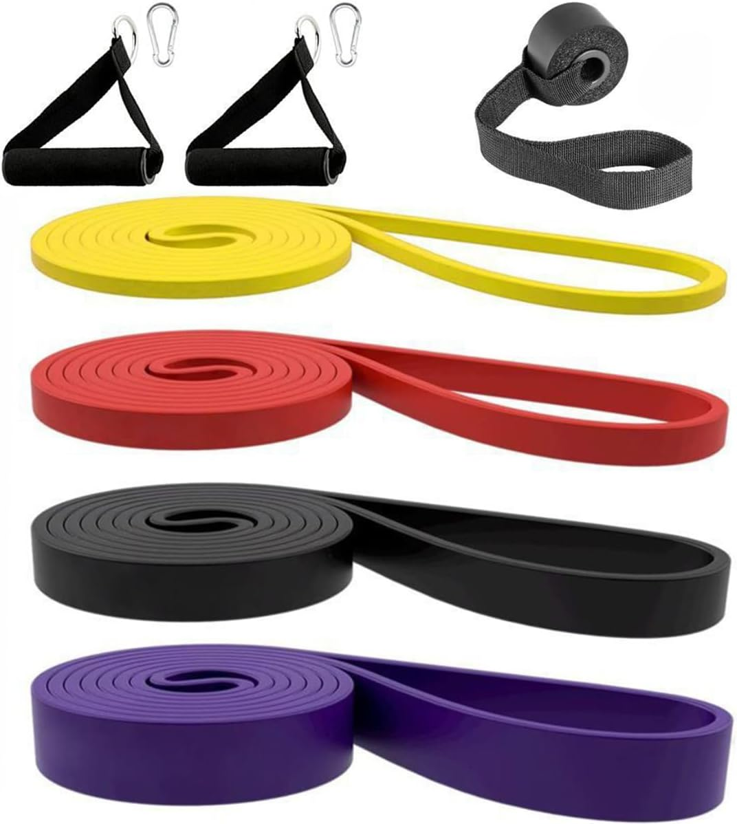 Nordquest Yoga Strap Resistance Bands &ndash; Pull up Assistance Bands & Elastic Workout Set for Strength Training | Home Gym Equipment for Men, Women, Athletes image number 2