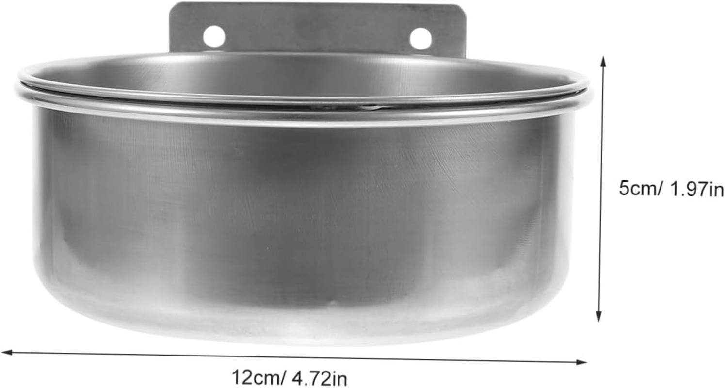 Feeding Bowl Dispenser for Hanging Pet Food Dog Food Bowl Portable Pet Cage Dog Food Water Bowl Harness Water Dispenser for Pets Non-Slip image number 1