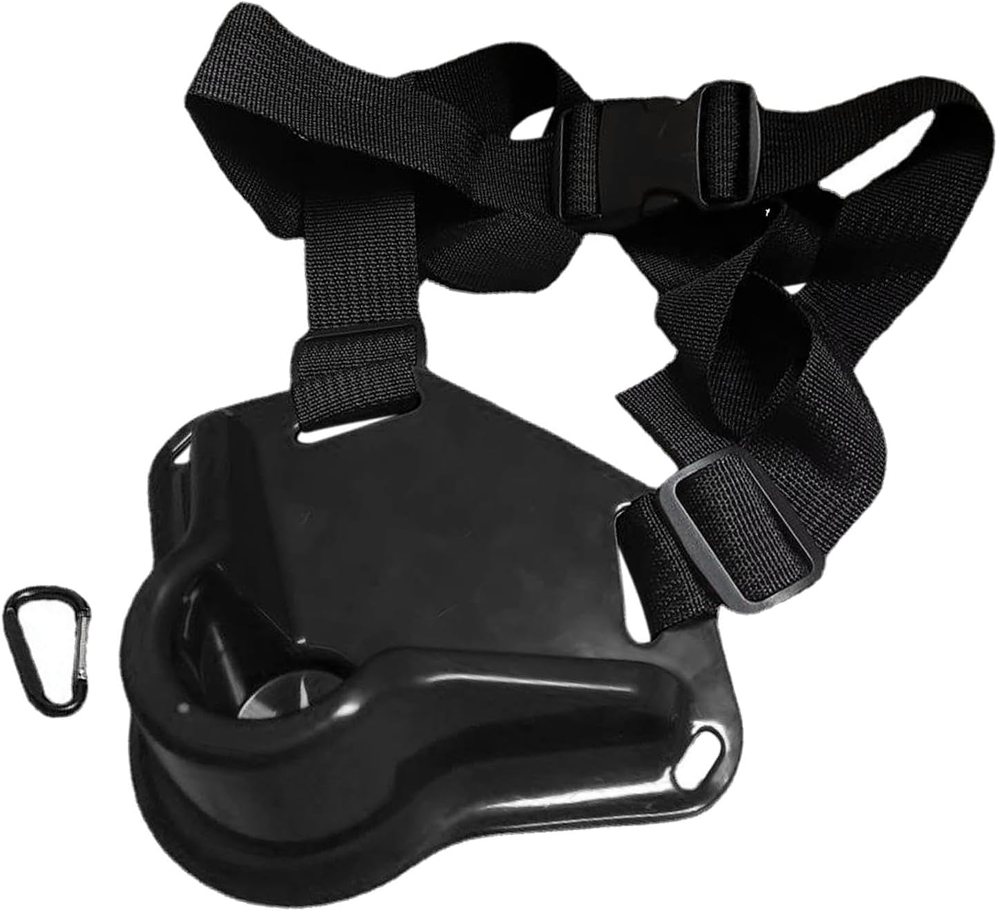 Koolsoo Fishing Belt Rod Holder, Waist Rod Pole Holder Sturdy Waist Belt Accessories, Offshore Gimbal Fighting Belt Belly Fishing Waist Rod Holder, Black