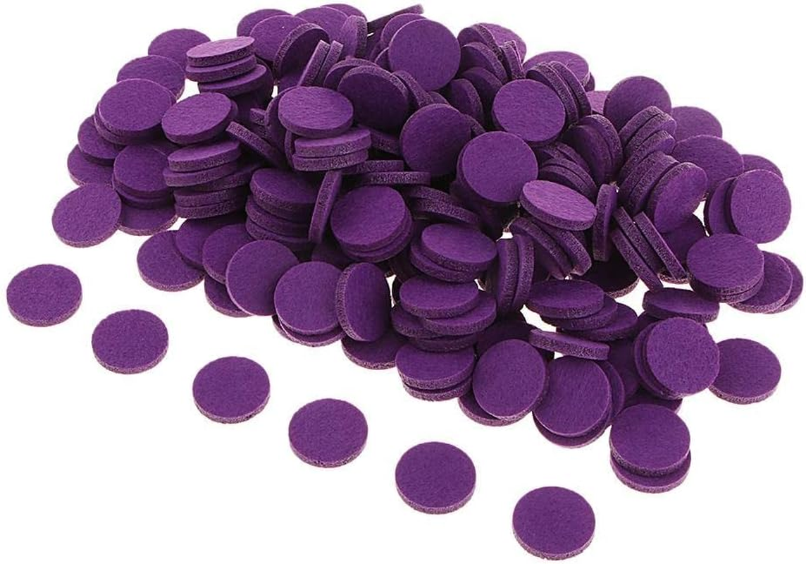 Gxdqxxd Wholesale Lot of 200 Refill Pads in 21Mm for Essential Oil Diffusers and Pendants, Purple - Purple image number 4