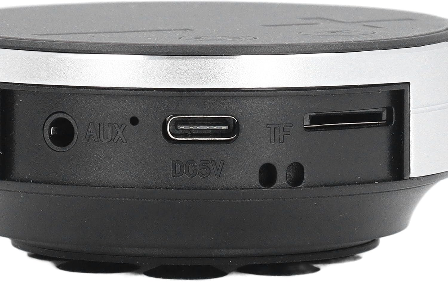 Bone Conduction Speaker, Portable Stereo Mini Waterproof Music Player, Mini Size Music Player with Strong Suction Cup Base for Home Outdoor Travel (Silver) image number 3