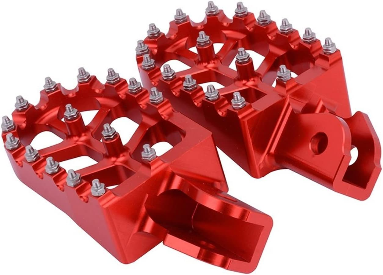 Motorbike Aluminum Red Dirt Bike Foot Pegs Pedals Rests for CRF150 CRF 150 2003-2009 CRF230F CRF 230F 2012-2017 image number 4