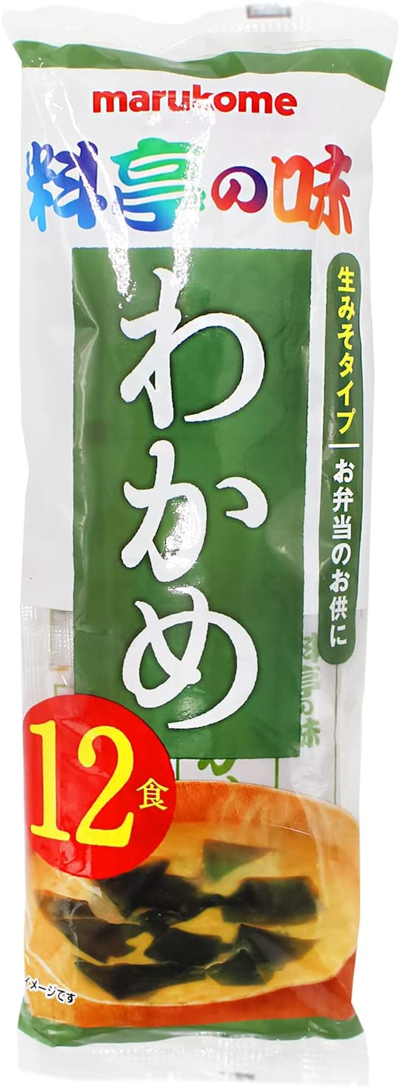 Marukome Raw Miso Type Seaweed 12 Meals image number 1